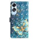 For OPPO A60 3D Pattern Leather Phone Case(3D Butterfly) - 3