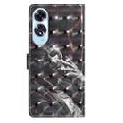 For OPPO A60 3D Pattern Leather Phone Case(Skull) - 3