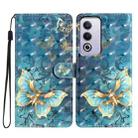 For OPPO A3 Pro 3D Pattern Leather Phone Case(3D Butterfly) - 1