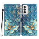 For OPPO Reno12 Global 3D Pattern Leather Phone Case(3D Butterfly) - 1