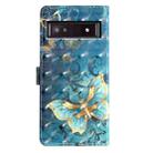 For Google Pixel 8A 3D Pattern Leather Phone Case(3D Butterfly) - 3