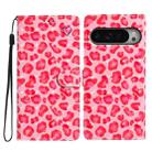 For Google Pixel 9 Pro XL 3D Pattern Leather Phone Case(Pink Leopard Print) - 1