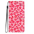 For Google Pixel 9 Pro XL 3D Pattern Leather Phone Case(Pink Leopard Print) - 2