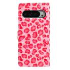 For Google Pixel 9 Pro XL 3D Pattern Leather Phone Case(Pink Leopard Print) - 3