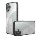 For iPhone 16 Plus Armor Precise Hole PC Hybrid TPU Phone Case(Transparent) - 1