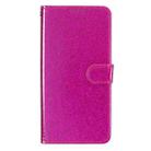 For iPhone 16 Glitter Powder Flip Leather Phone Case(Rose Red) - 2