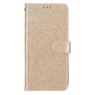 For iPhone 16 Glitter Powder Flip Leather Phone Case(Gold) - 2
