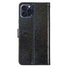 For iPhone 16 Pro Glitter Powder Flip Leather Phone Case(Black) - 3