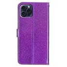 For iPhone 16 Pro Glitter Powder Flip Leather Phone Case(Purple) - 3