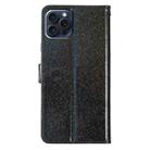 For iPhone 16 Pro Max Glitter Powder Flip Leather Phone Case(Black) - 3