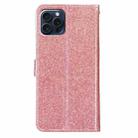 For iPhone 16 Pro Max Glitter Powder Flip Leather Phone Case(Rose Gold) - 3