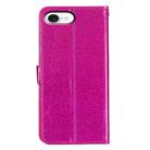 For iPhone 16e Glitter Powder Flip Leather Phone Case(Rose Red) - 3