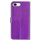 For iPhone 16e Glitter Powder Flip Leather Phone Case(Purple) - 3