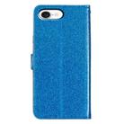 For iPhone 16e Glitter Powder Flip Leather Phone Case(Blue) - 3