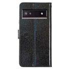 For Google Pixel 8A Glitter Powder Flip Leather Phone Case(Black) - 3