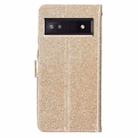 For Google Pixel 8A Glitter Powder Flip Leather Phone Case(Gold) - 3
