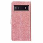 For Google Pixel 8A Glitter Powder Flip Leather Phone Case(Rose Gold) - 3