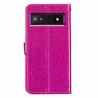 For Google Pixel 9A Glitter Powder Flip Leather Phone Case(Rose Red) - 3