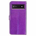 For Google Pixel 9A Glitter Powder Flip Leather Phone Case(Purple) - 3