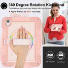 For iPad Air 11 2024 / Air 2022 10.9 360 Degree Rotation PC Contrast Silicone Tablet Case(Rose Gold) - 2