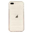 For iPhone 8 Plus / 7 Plus Eiderdown Airbag Glossy TPU Phone Case(Transparent) - 1