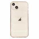 For iPhone 15 Eiderdown Airbag Glossy TPU Phone Case(Transparent) - 1