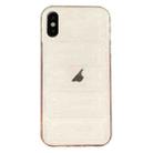 For iPhone XS Max Eiderdown Airbag Glossy TPU Phone Case(Transparent) - 1