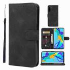 For Huawei P30 Pro Skin Feel Geometric Lines Leather Phone Case(Black) - 1