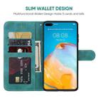 For Huawei P40 Skin Feel Geometric Lines Leather Phone Case(Green) - 3