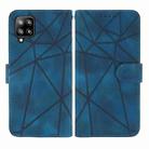 For Huawei P40 Lite Skin Feel Geometric Lines Leather Phone Case(Blue) - 2