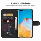 For Huawei P40 Pro Skin Feel Geometric Lines Leather Phone Case(Black) - 3