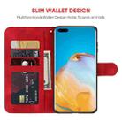 For Huawei P40 Pro Skin Feel Geometric Lines Leather Phone Case(Red) - 3