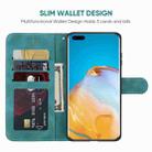 For Huawei P40 Pro Skin Feel Geometric Lines Leather Phone Case(Green) - 3