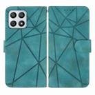 For Honor X30i Skin Feel Geometric Lines Leather Phone Case(Green) - 2