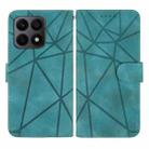 For Honor X8a Skin Feel Geometric Lines Leather Phone Case(Green) - 2