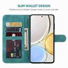 For Honor X9 Skin Feel Geometric Lines Leather Phone Case(Green) - 3