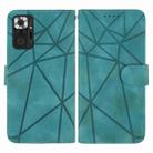 For Xiaomi Redmi Note 10 Pro Skin Feel Geometric Lines Leather Phone Case(Green) - 2