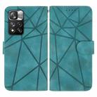 For Xiaomi Redmi Note 11 Pro+ 5G Skin Feel Geometric Lines Leather Phone Case(Green) - 2