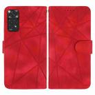 For Xiaomi Redmi Note 11S Skin Feel Geometric Lines Leather Phone Case(Red) - 2