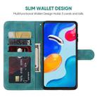 For Xiaomi Redmi Note 11S Skin Feel Geometric Lines Leather Phone Case(Green) - 3