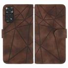 For Xiaomi Redmi Note 11S Skin Feel Geometric Lines Leather Phone Case(Brown) - 2