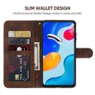 For Xiaomi Redmi Note 11S Skin Feel Geometric Lines Leather Phone Case(Brown) - 3