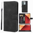 For Xiaomi Redmi Note 13 Pro 4G Global Skin Feel Geometric Lines Leather Phone Case(Black) - 1