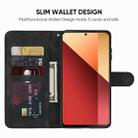 For Xiaomi Redmi Note 13 Pro 4G Global Skin Feel Geometric Lines Leather Phone Case(Black) - 3