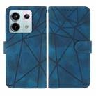 For Xiaomi Redmi Note 13 Pro 4G Global Skin Feel Geometric Lines Leather Phone Case(Blue) - 2