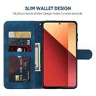 For Xiaomi Redmi Note 13 Pro 4G Global Skin Feel Geometric Lines Leather Phone Case(Blue) - 3