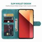 For Xiaomi Redmi Note 13 Pro 4G Global Skin Feel Geometric Lines Leather Phone Case(Green) - 3