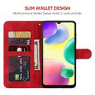 For Xiaomi Redmi 10A / 9C Skin Feel Geometric Lines Leather Phone Case(Red) - 3