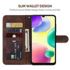 For Xiaomi Redmi 10A / 9C Skin Feel Geometric Lines Leather Phone Case(Brown) - 3