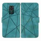 For Xiaomi Redmi 10X 4G Skin Feel Geometric Lines Leather Phone Case(Green) - 2